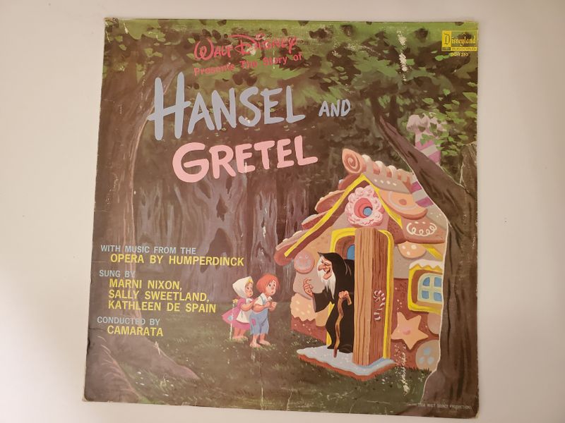 Marni Nixon, Sally Sweetland, Kathleen De Spain, conducted by Camarata Walt Disney Presents The Story of Hansel and Gretel (with music from the Opera by Humperdinck) vinyl record